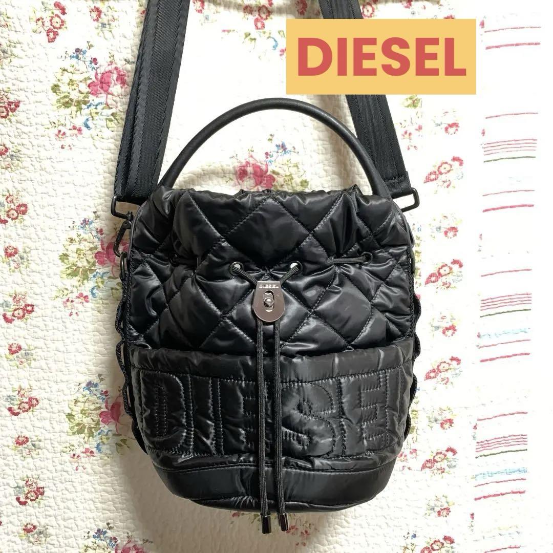 スーパーセール 50％（福袋 DIESEL ブラック キルティング ショルダーバッグ バッグ