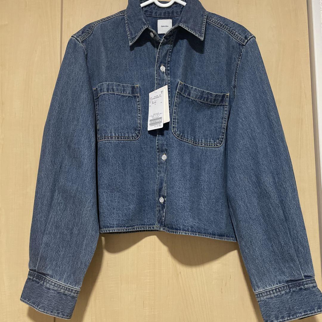 Spick and Span ショートデニムシャツ