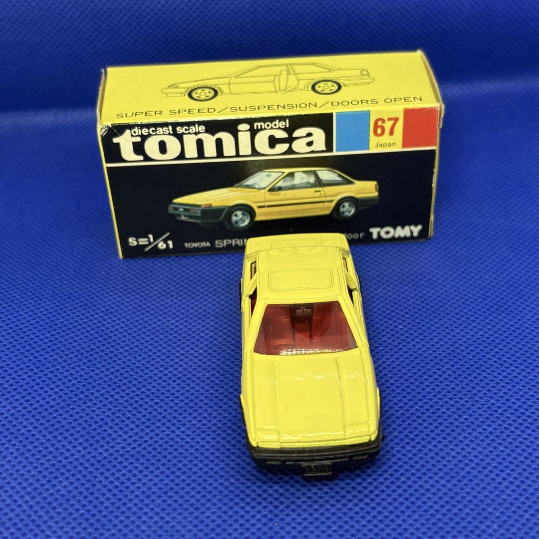 日本製☆トミカ 黒箱　67 トヨタ　スプリンタートレノ　2ドア　カローラフェア