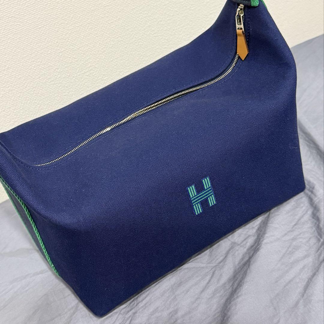 新品未使用✨人気色✨️HERMES ブリッドアブラック GM マリン