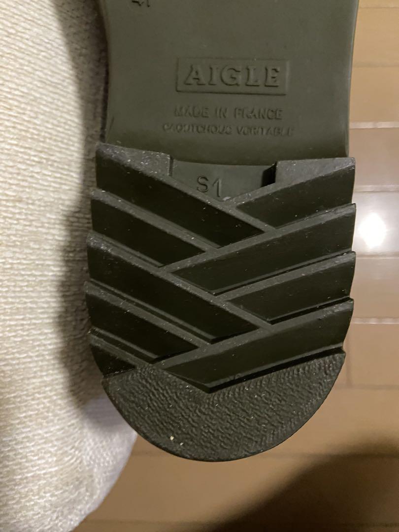 AIGLE エーグル【41】レインブーツ レインシューズ 長靴 カーキ