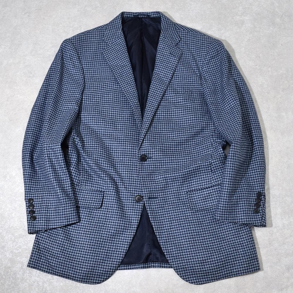 ストラスブルゴ × ロロピアーナ カシミヤ100% ツイードジャケット 50L・STRASBURGO