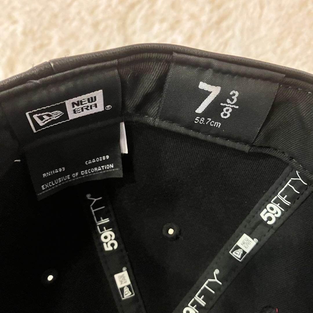 【海外限定モデル】 NEWERA 59FIFTY ドジャース キャップ レザー