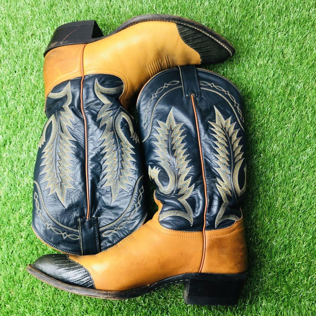 【80s・極美品】tony lama トニーラマ ウエスタンブーツ 9(27)