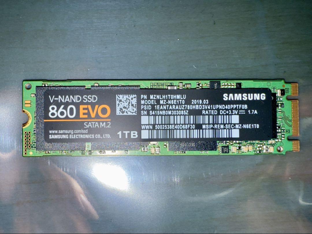 Samsung 860 EVO 1TB SATA M.2 SSD