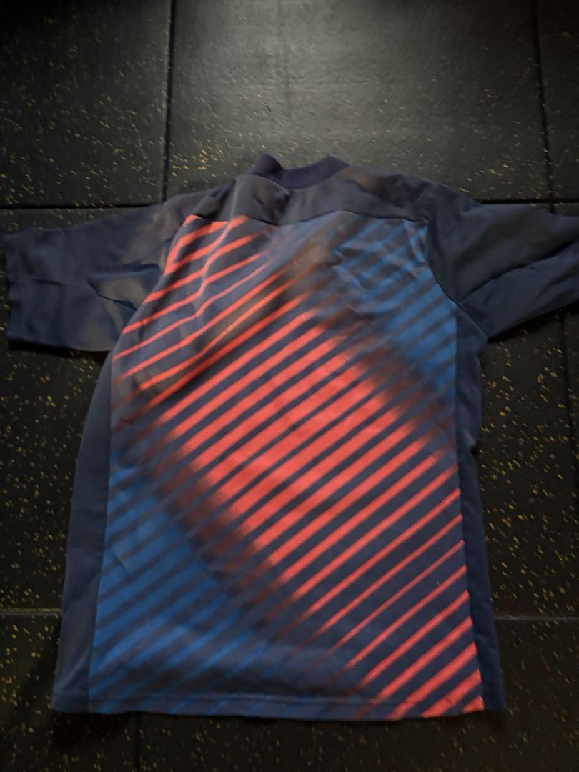 umbro 青赤ストライプ シャツ Lサイズ