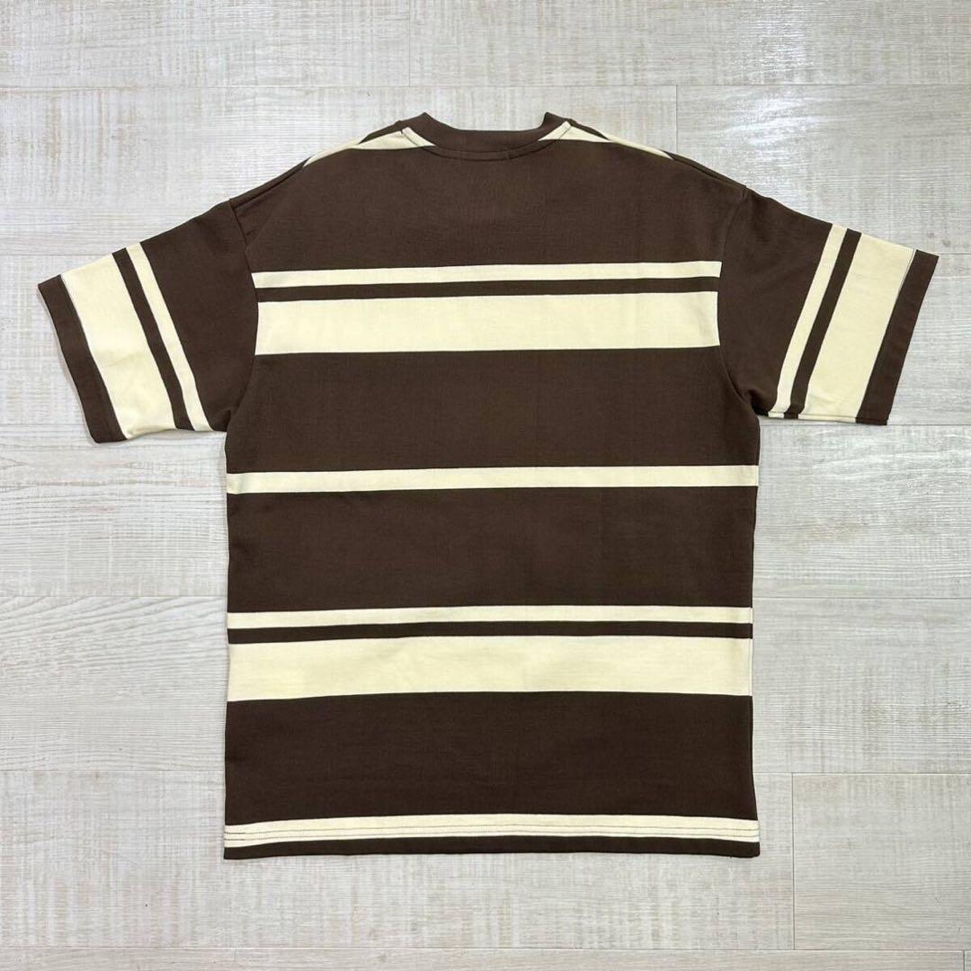24ss 新品 ギャルソン オム 綿 天竺 ボーダー オーバーサイズ Tシャツ 画像2