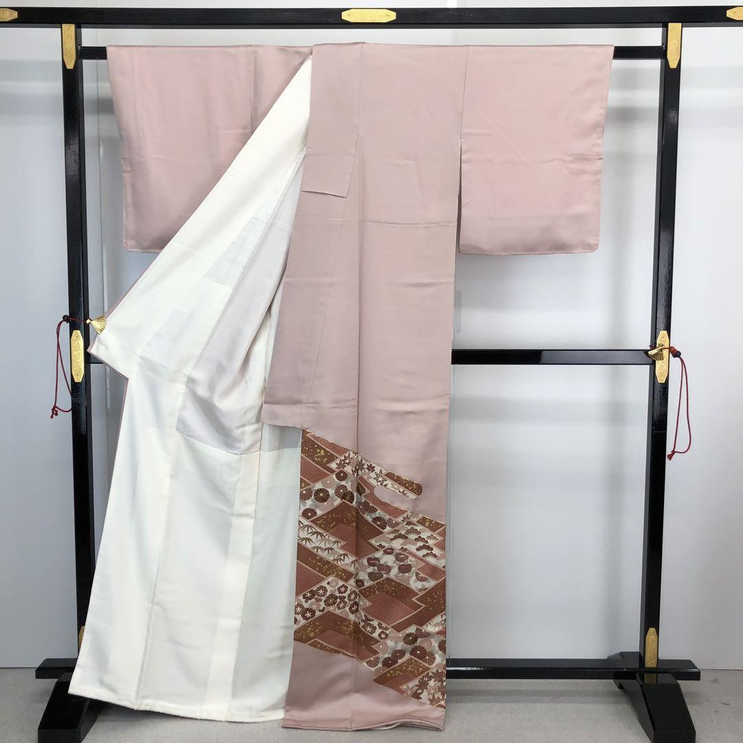 松皮菱に花柄