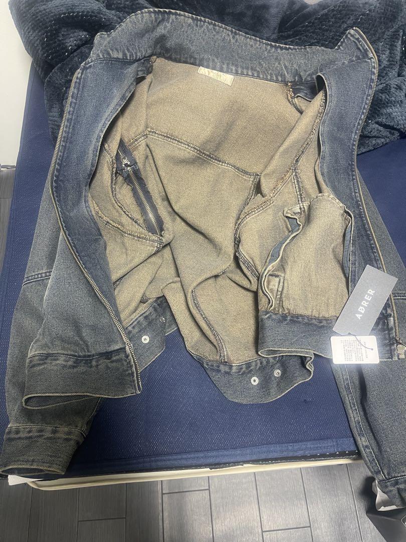 ジャケット・アウター ADRER 3wayzip sleeve blast denim blouson