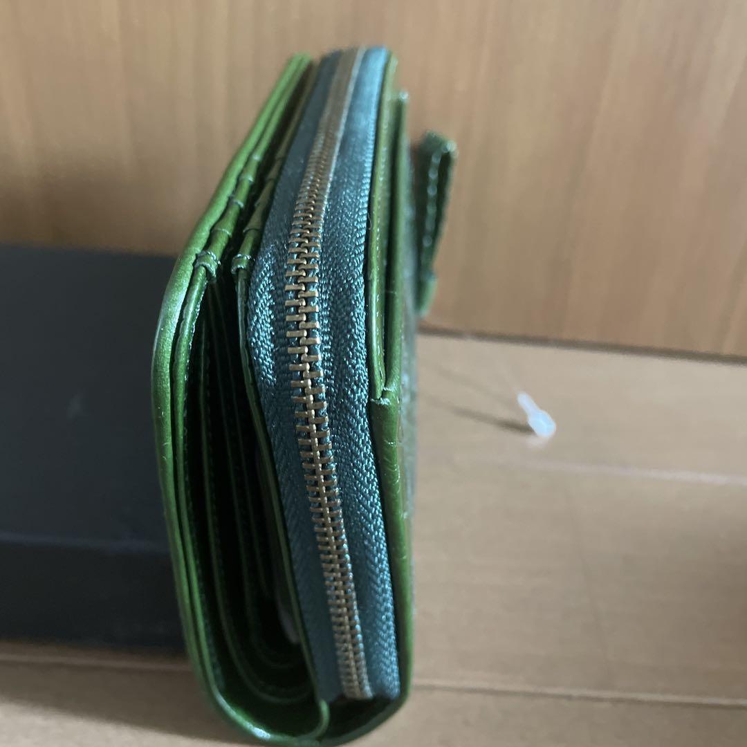 新品 ダコタ 小銭入れ付き財布 2つ折り アロマティコ グリーン