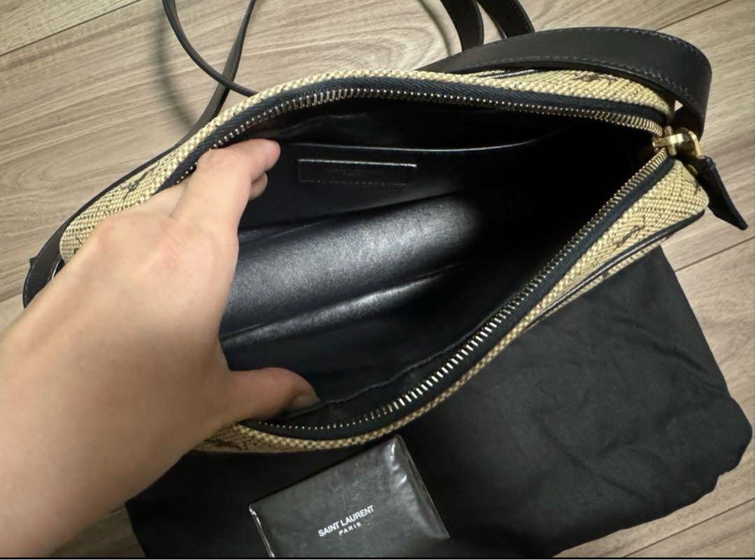 モノグラム サンローラン ルーカメラバッグ LOU ルー モノグラム カメラバッグ ショルダーバッグ レザー