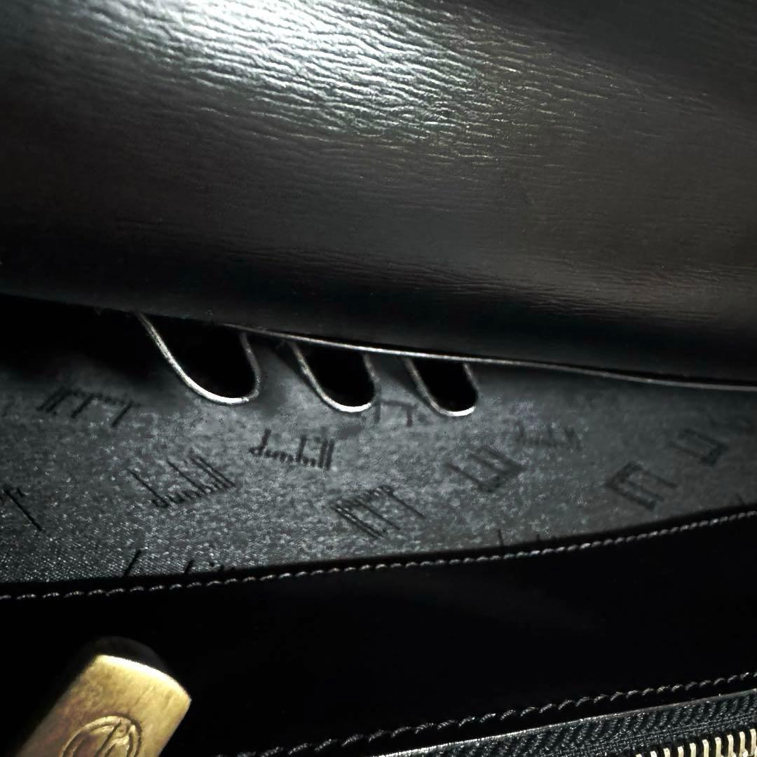 バッグ dunhill Document Case Leather bag Black