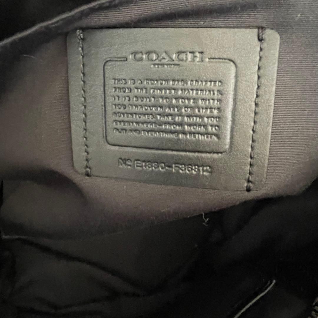 COACH トートバッグ ネイビー×ブラック A4可 メンズ レディース