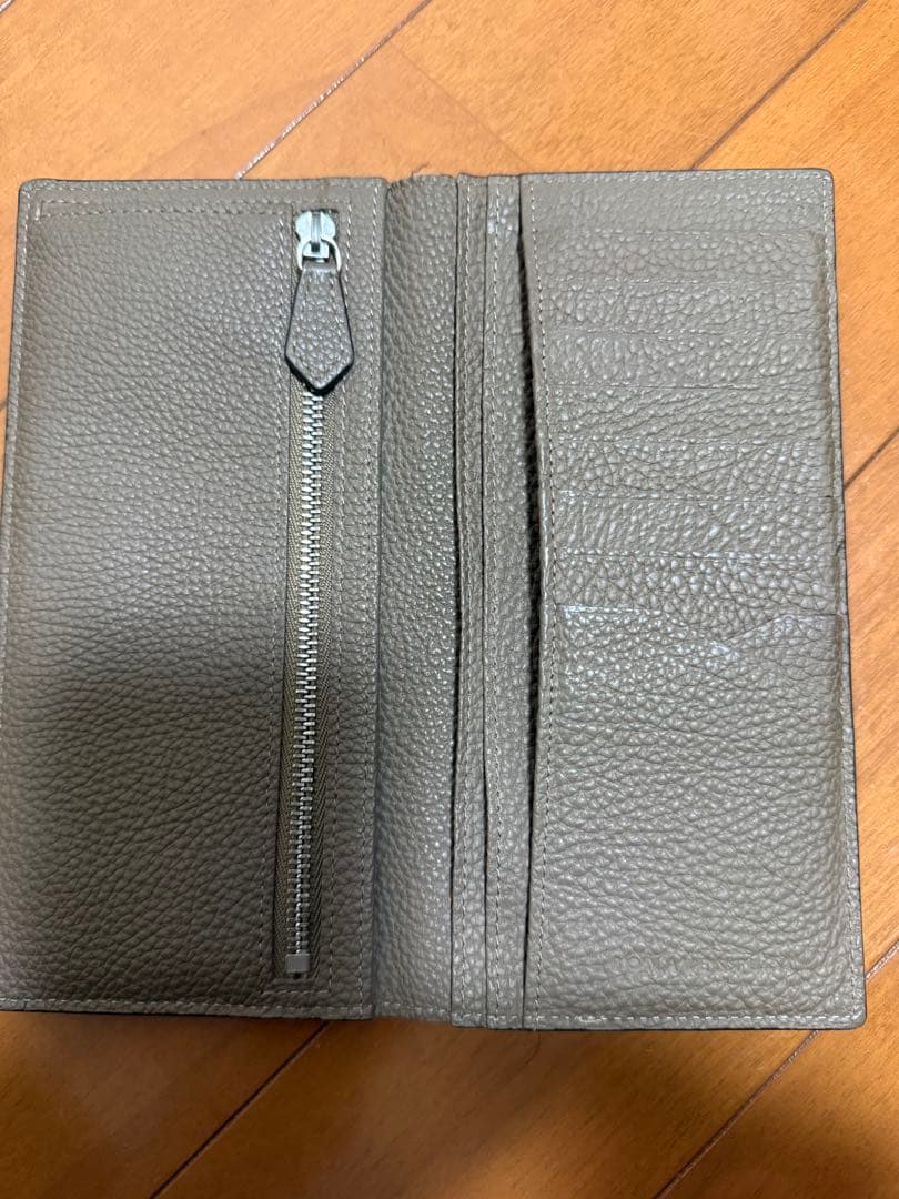 BONAVENTURA】ロング ウォレット 長財布 シュリンクレザー エトープ