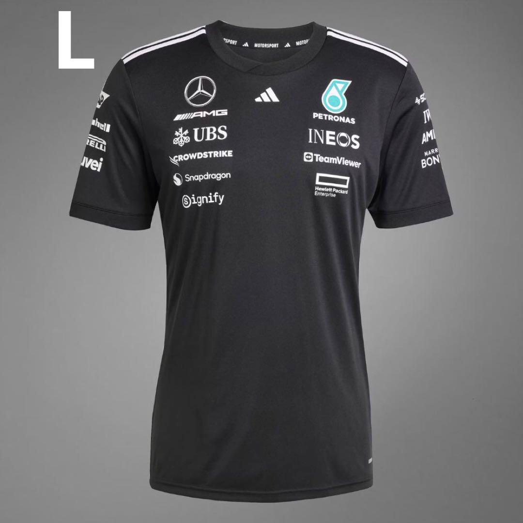 大好き Lサイズ F1黒Tシャツダグ付 PETNAS 新品adidas×メルセデスAMG トップス
