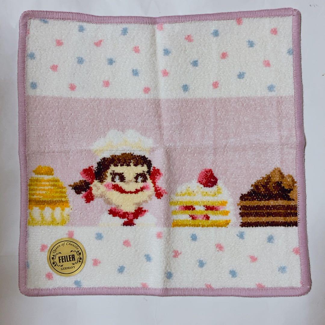 【新品未使用】　ラブラリーバイフェイラー　ペコちゃん　ペコパティスリー　ハンカチ