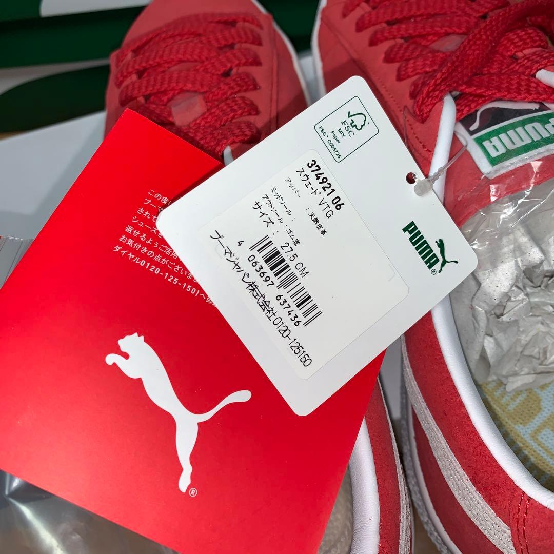未使用 送料込 PUMA SUEDE VTG レッド/ホワイト 未使用 送料込 PUMA SUEDE VTG レッド/ホワイト