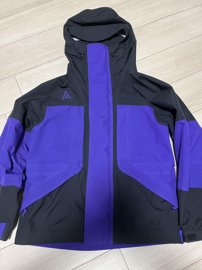 値下げ！nike acg goretexマウンテンパーカーパープルブラック90cm