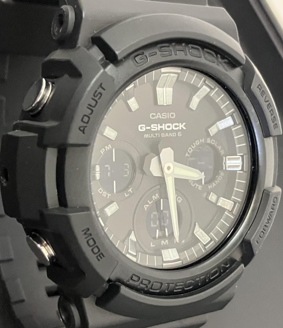 【美品】G-SHOCK ビッグケース 電波ソーラー GAW-100B-1A