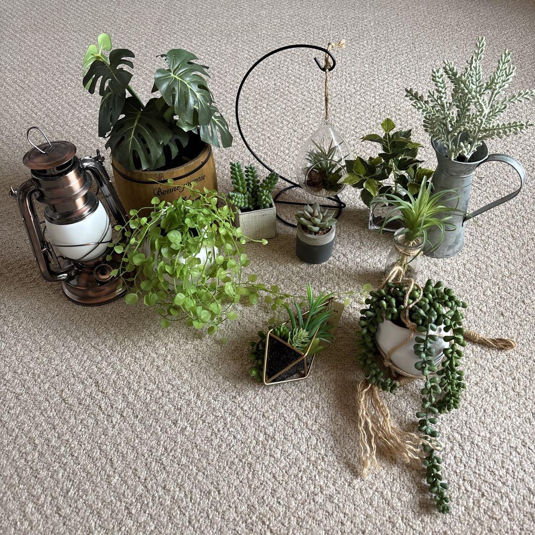 インテリア　フェイクグリーン　多肉植物