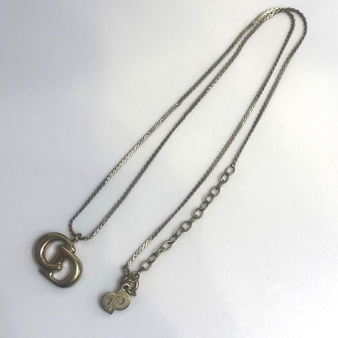 Christian Dior クリスチャンディオール ロゴペンダント ネックレス Christian Dior クリスチャンディオール ロゴペンダント ネックレス