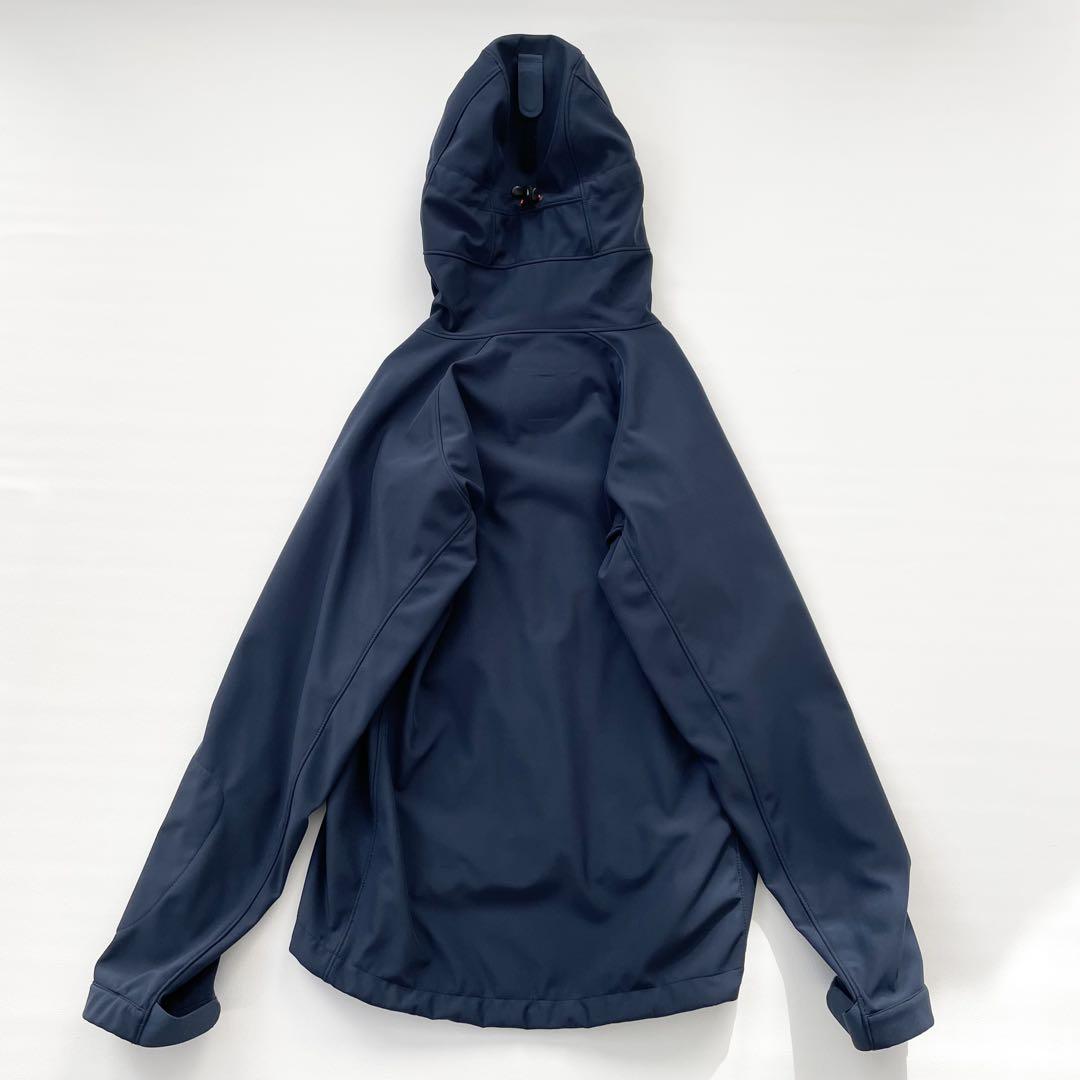 4384【美品】モンベル パウダーシェッドパーカー 裏起毛 ジップ