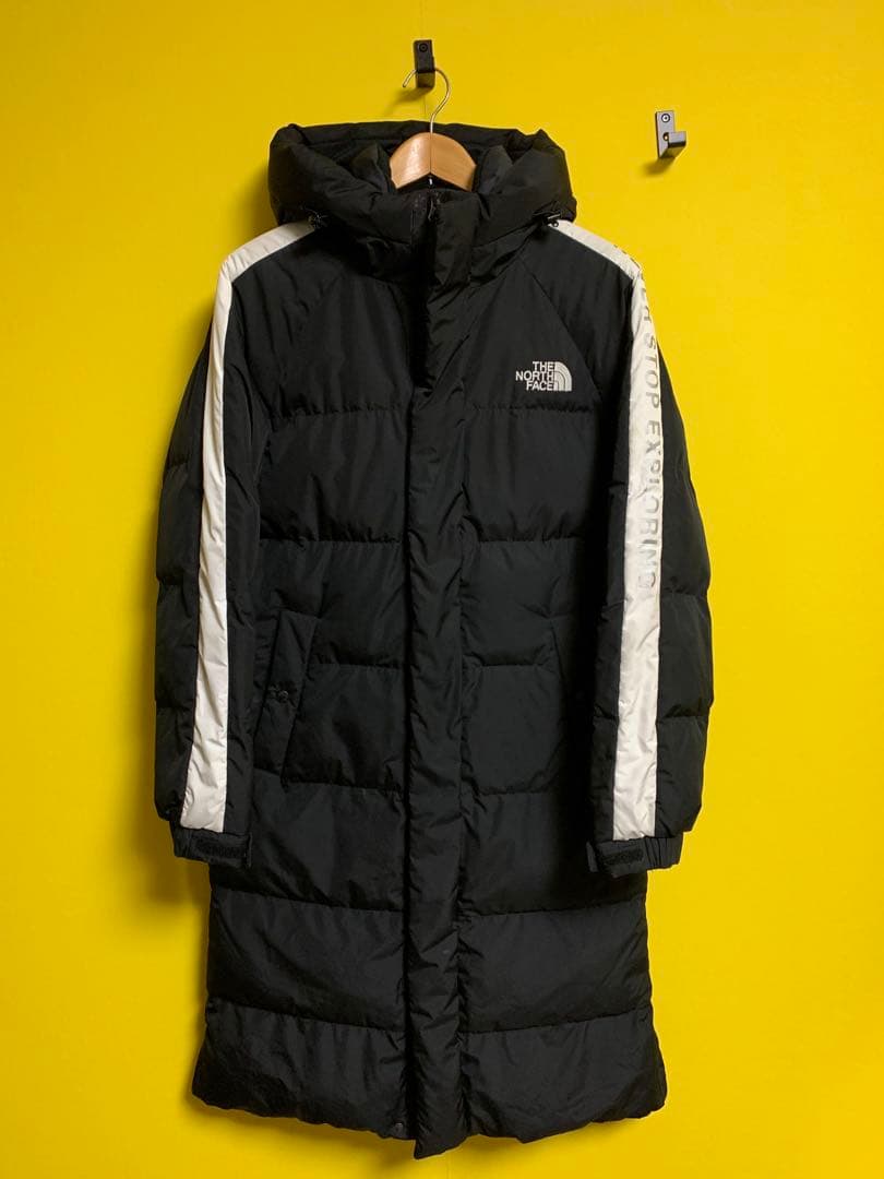 The North Face ロングダウンジャケット ブラックホワイトレーベル