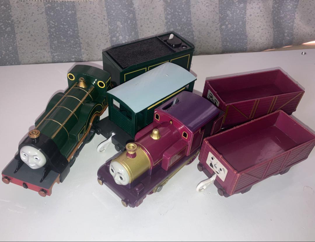 プラレール トーマス関連 レディ、貨車の3両とエミリー、貨車の3両 中古品