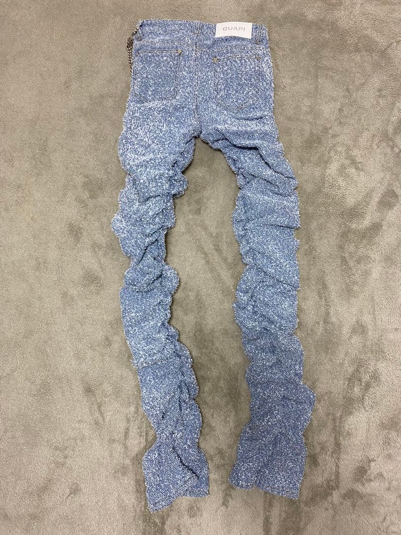 【新品未使用】GUAPI スーパースタックブルーデニム28 【新品未使用】GUAPI スーパースタックブルーデニム28