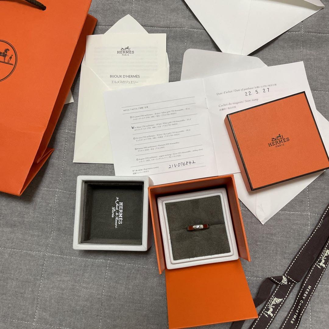 ★HERMES★新品★ウェディングリング ＜エヴァー・ヘラクレス＞　サイズ58