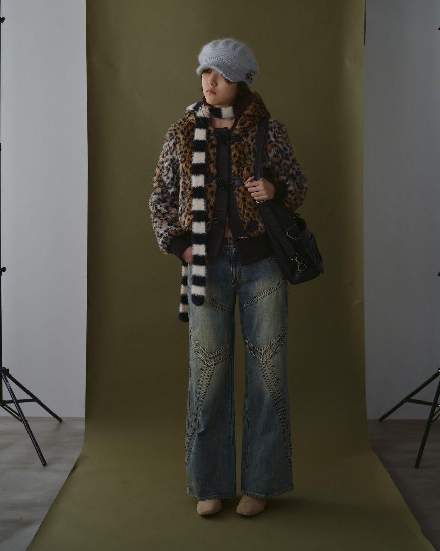 STUDS LOOSE DENIM