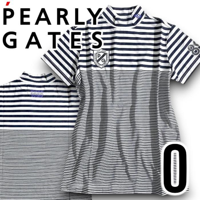 PEARLY GATES パーリーゲイツ モックネック 半袖Tシャツ レッド
