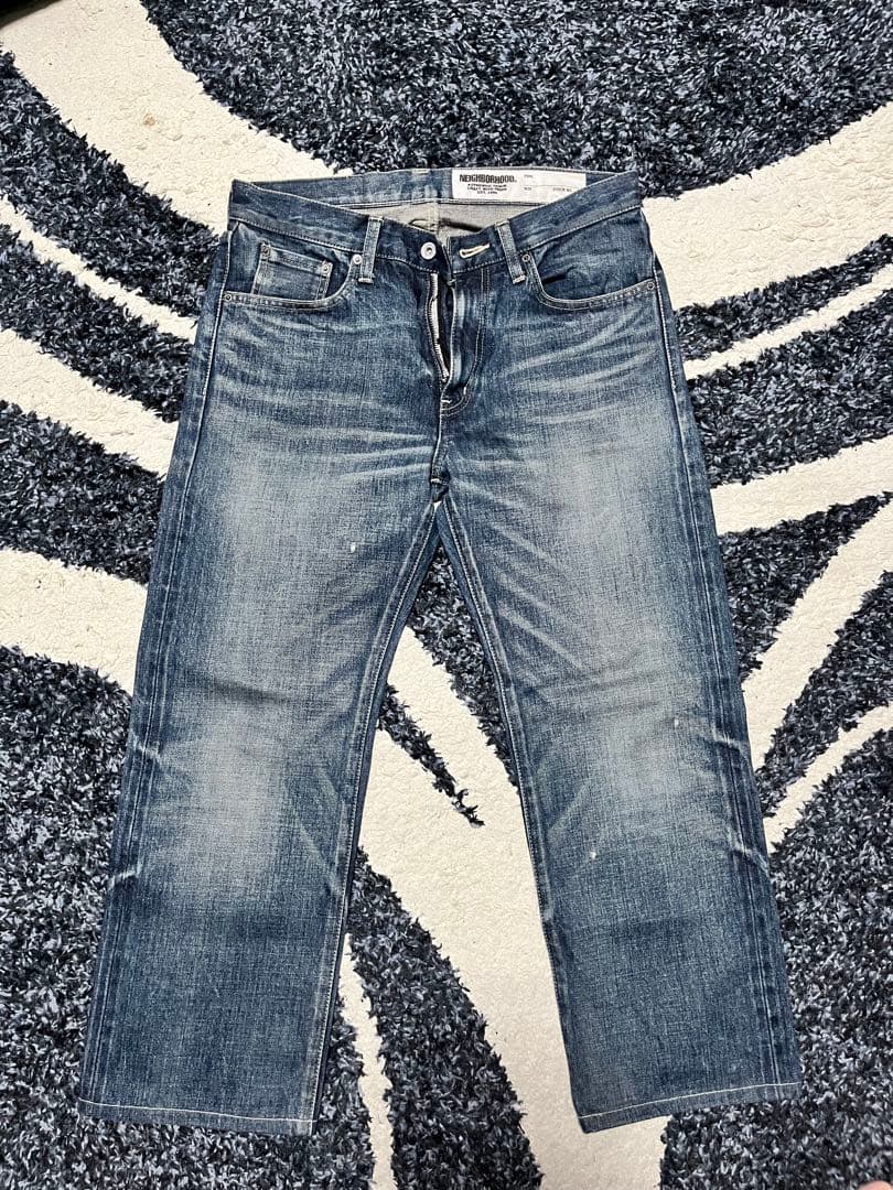 ネイバーフッド　デニムパンツ　WASHED MID 140Z-PT