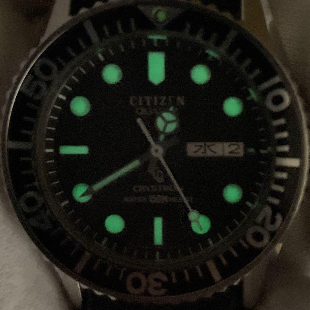 CITIZEN クリストロン オレンジ文字盤ダイバーズウォッチ 4
