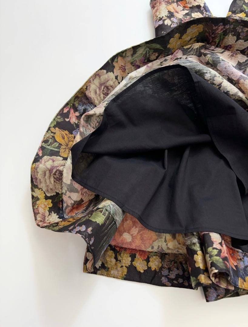 Zimmermann フローラル柄 Vネック キャミソール ワンピース