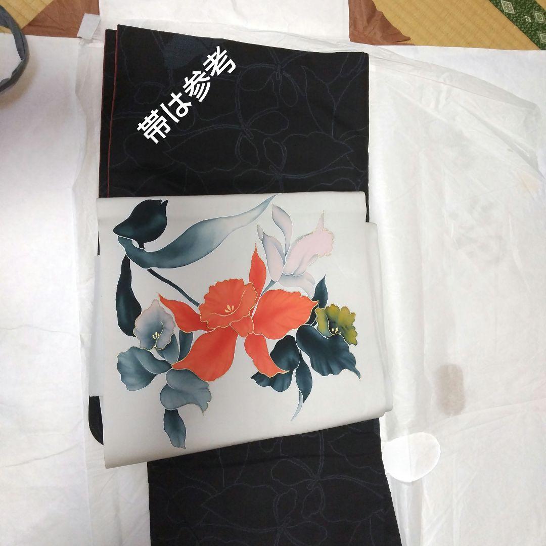 東レシルックの黒の着物目立った傷や汚れなし