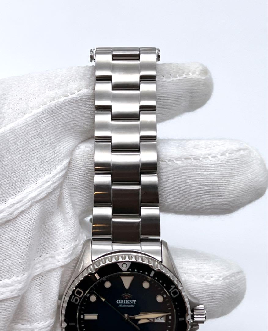 【美品】オリエント マコ RN-AA0811E 文字盤グリーン カレンダー 画像5