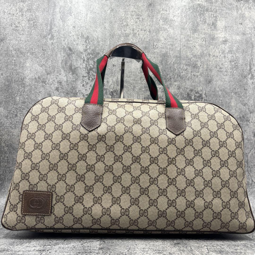 ✨極美品✨GUCCI シェリーライン GG ボストンバッグ ベージュ レザー ✨極美品✨GUCCI シェリーライン GG ボストンバッグ ベージュ レザー