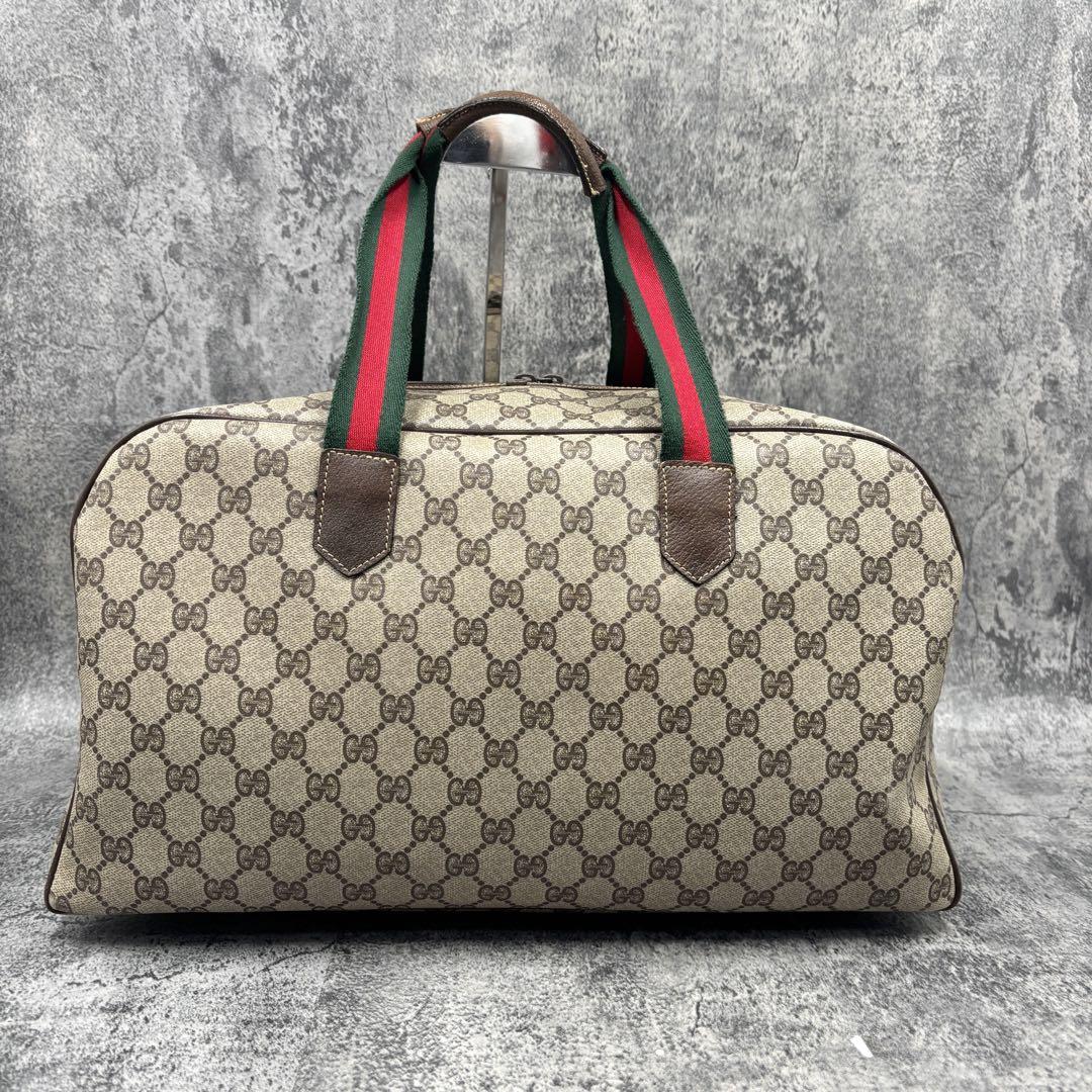 ✨極美品✨GUCCI シェリーライン GG ボストンバッグ ベージュ レザー ✨極美品✨GUCCI シェリーライン GG ボストンバッグ ベージュ レザー