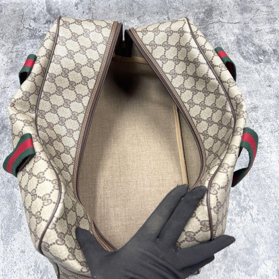 ✨極美品✨GUCCI シェリーライン GG ボストンバッグ ベージュ レザー ✨極美品✨GUCCI シェリーライン GG ボストンバッグ ベージュ レザー