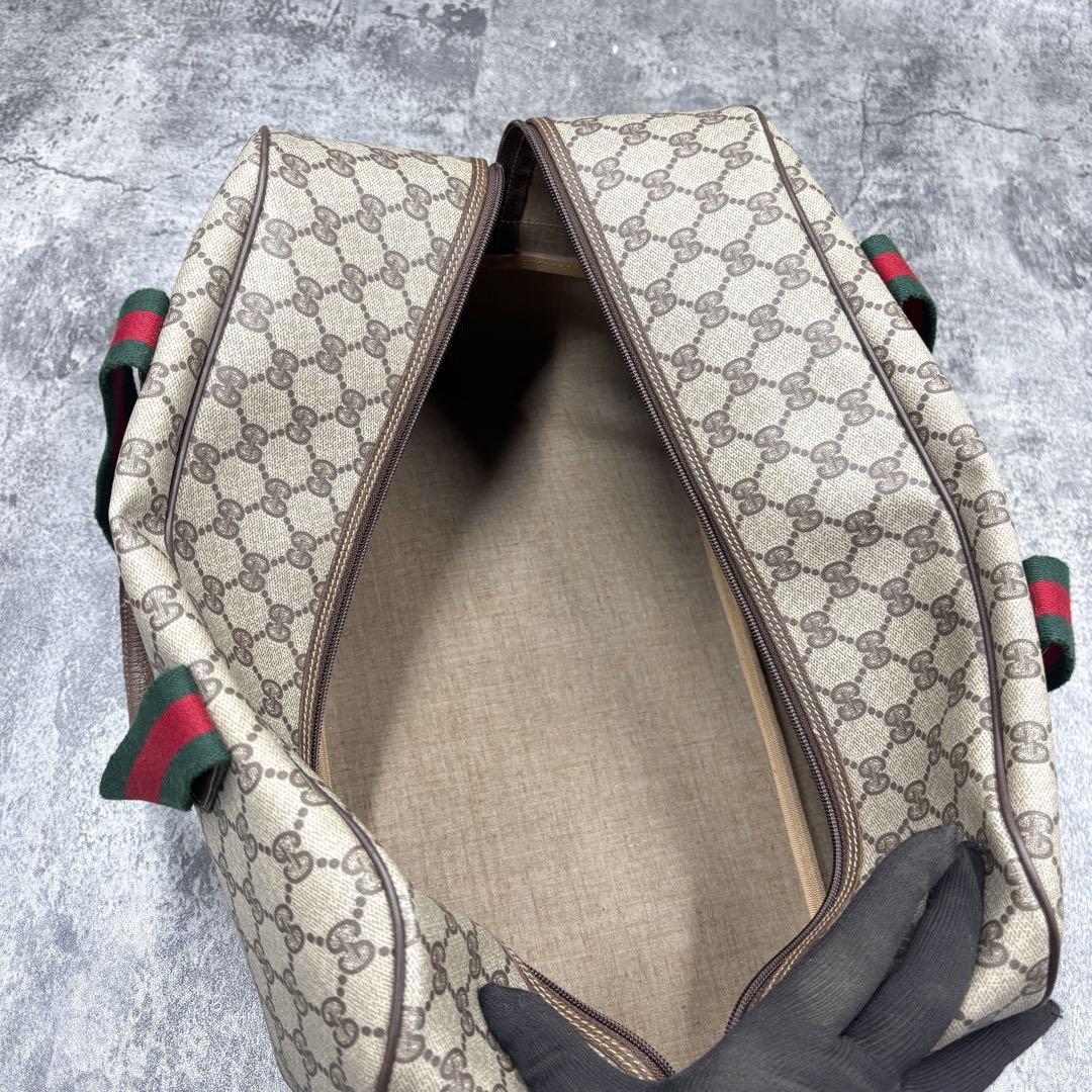 ✨極美品✨GUCCI シェリーライン GG ボストンバッグ ベージュ レザー ✨極美品✨GUCCI シェリーライン GG ボストンバッグ ベージュ レザー
