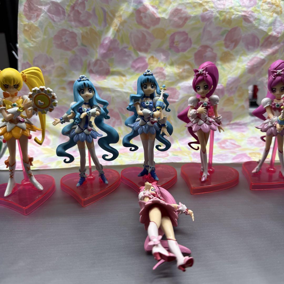 ハートキャッチプリキュア キューティーフィギュア 6体セット売り 中古品