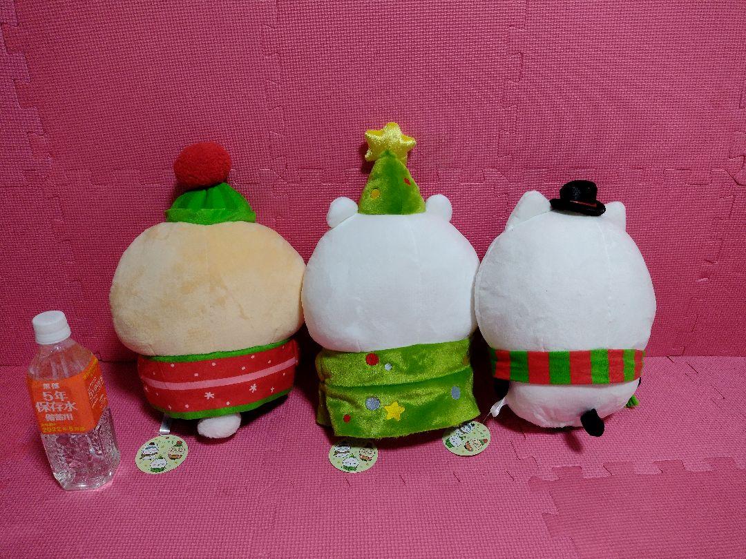 3種　ちいかわ クリスマスBIGぬいぐるみ 　ハチワレ　うさぎ