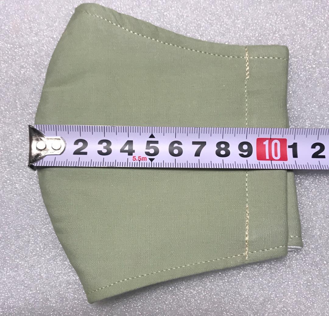 【淡緑】ハンドメイド 大人用 立体 インナーマスク 手作り