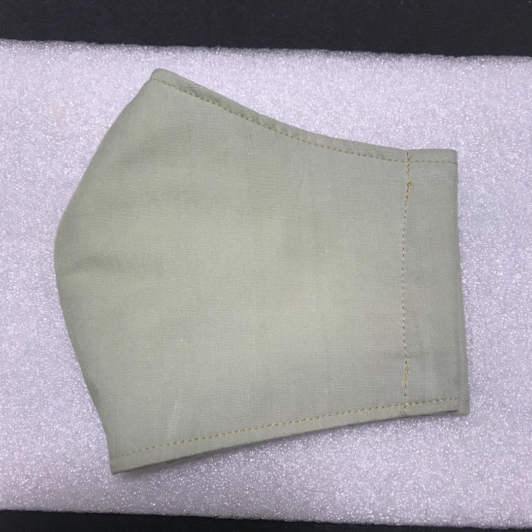 【淡緑】ハンドメイド 大人用 立体 インナーマスク 手作り