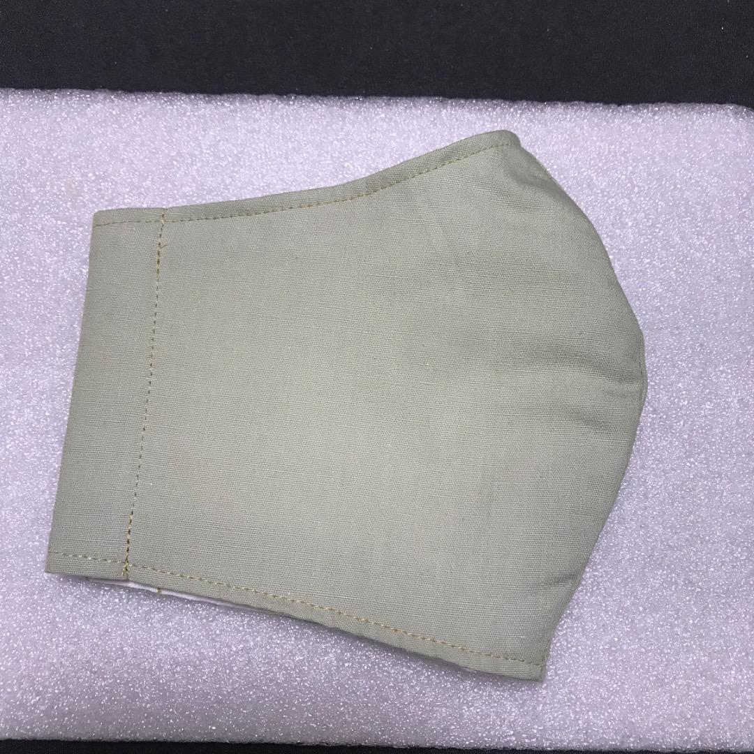 【淡緑】ハンドメイド 大人用 立体 インナーマスク 手作り