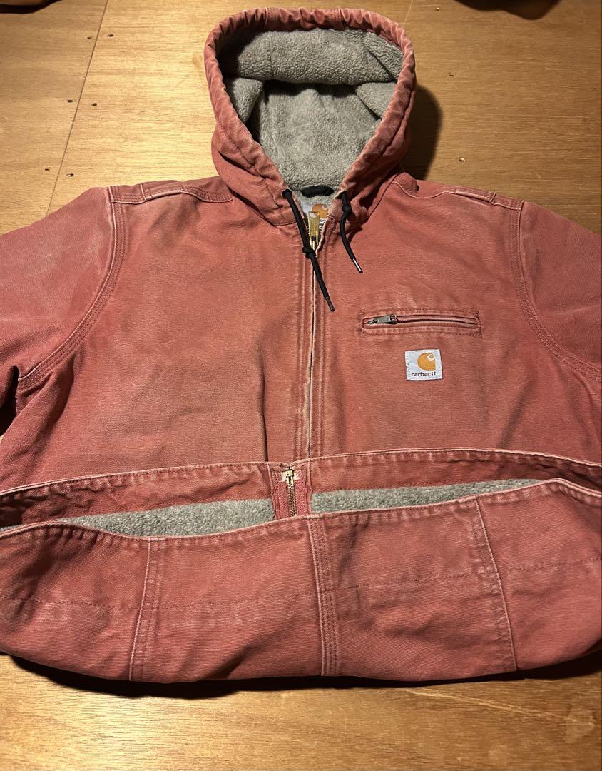 お見舞い シエラ アクティブ Carhartt サンタフェ 短丈 ピンク デトロイト ジャケット・アウター