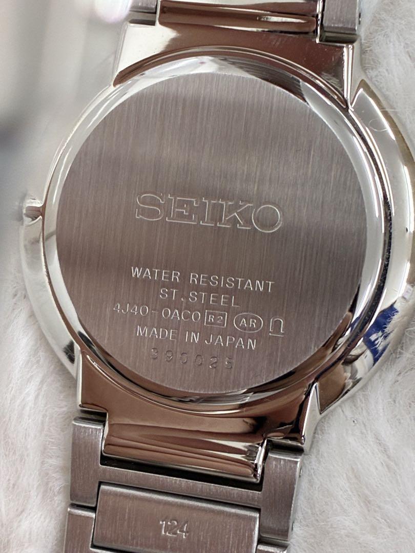 【美品】SEIKO DOLCE シルバー 時計 メンズ 不動