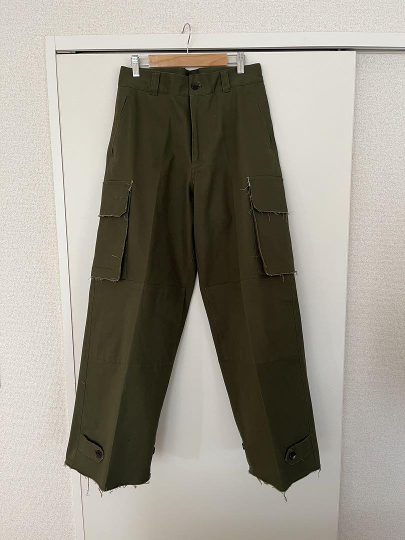 soerte ワイドストレートミリタリー カーゴパンツ