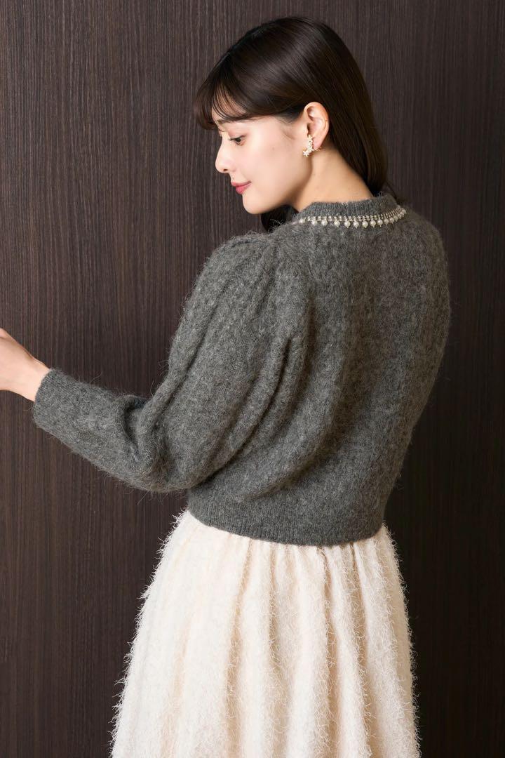 トップス herlipto Bijou Cable Knit Cardigan